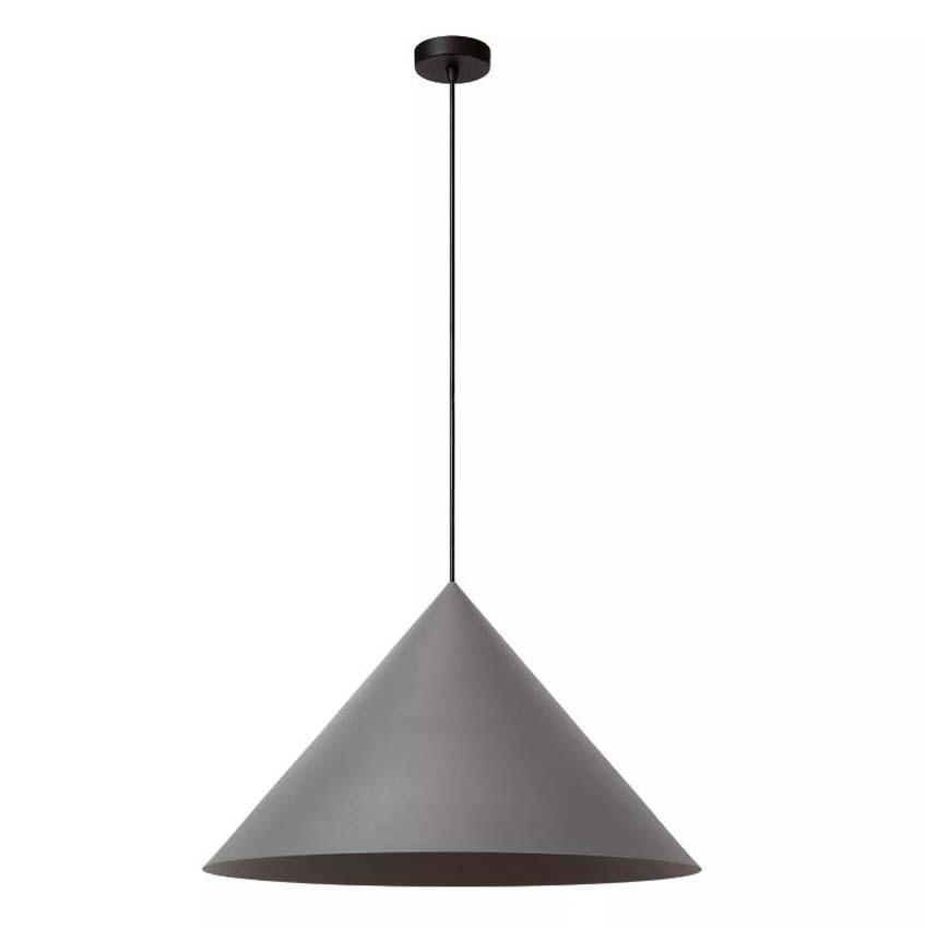 Lucide Vibes Spitze - Suspension - Ø60cm - 1xE27 - Gris