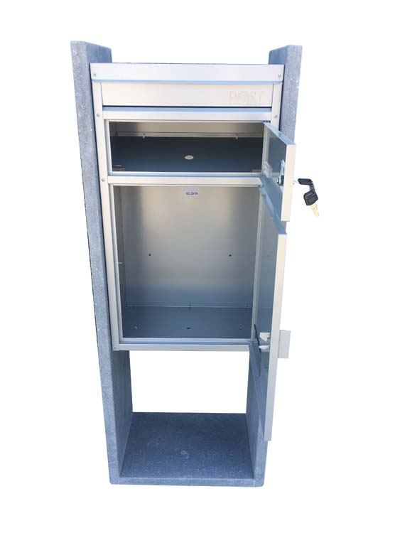Boîte à colis PBB+métal Ohey gris 28x41x115