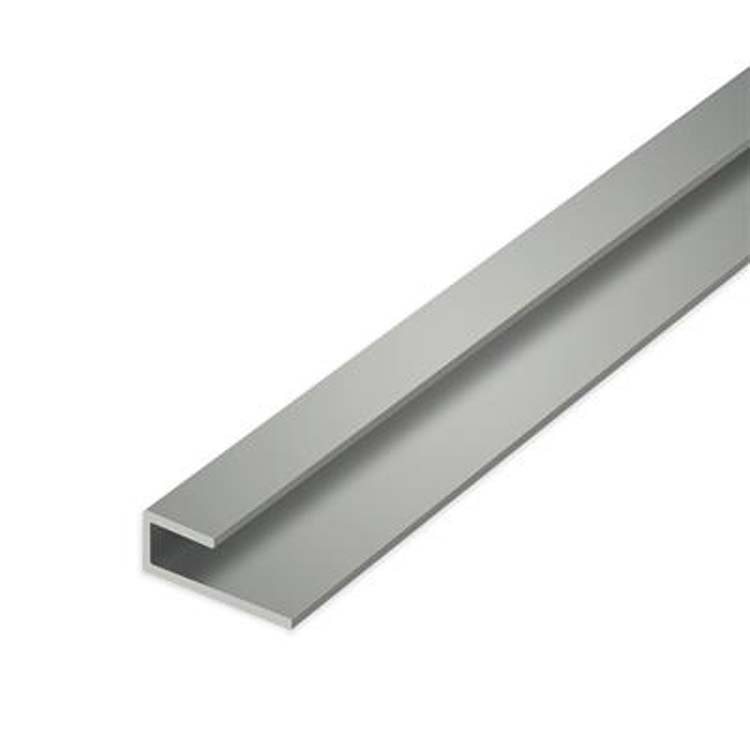 U profil pvc gris pour pvc carrelage 8x4x20x2600mm épaisseur 1mm
