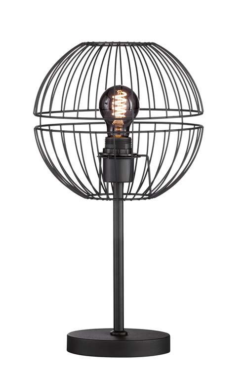 Lampe de table noir lampe excl 1xE27 hauteur 45cm