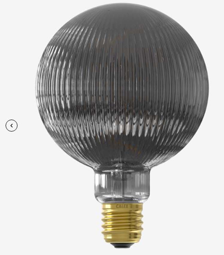 Ampoule LED boule - E27 - Fumée - Ø12,5cm - Dimmable - 1x4 W - 40lm - 1800K - 1 pièce