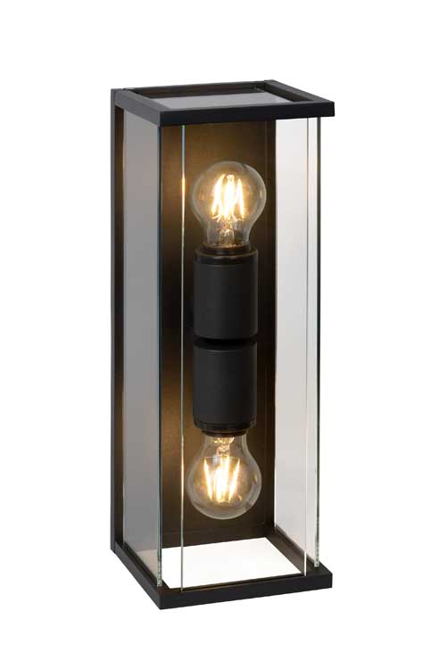 Lucide CLAIRE - Applique murale Extérieur - 2xE27 - IP54 - Anthracite