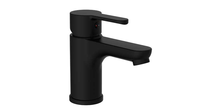 Robinet de lavabo Dex noir mat