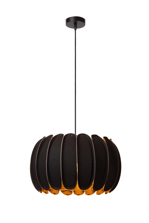 Lucide SPENCER - Suspension - Ø 40 cm - 1xE27 - Noir