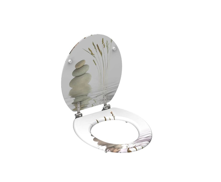 Siège de WC motif zen