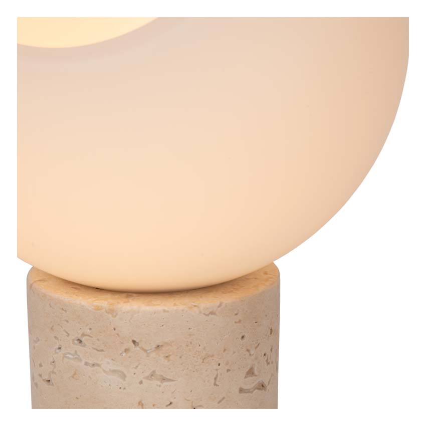 Lucide DAVIN - Lampe de table - 1xE27 - Opalin