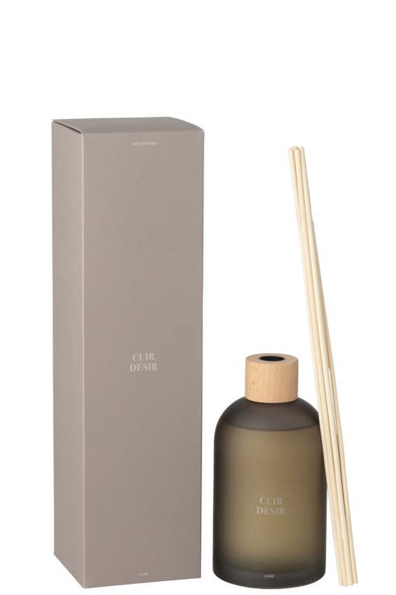 Bâtonnets parfumés Accords Essentiels Cuir Desir 10x10x36cm 550ml Bâtonnets parfumés Accords Essentiels Cuir Desir 10x10x36cm 550ml