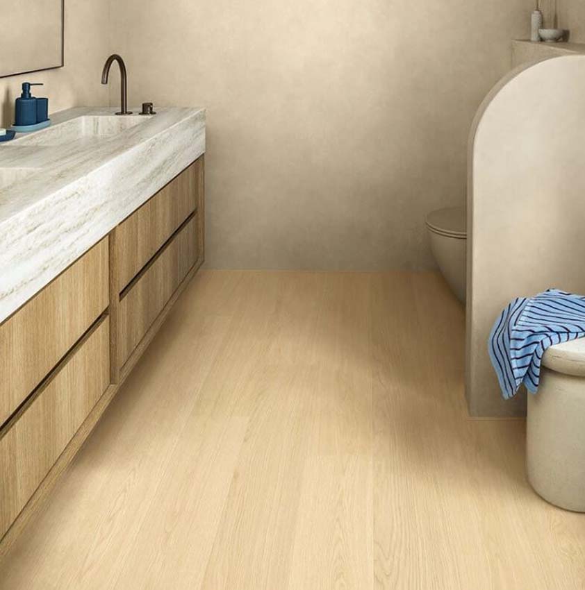 Stratifié Quick-Step Impressive Ultra 12mm chêne ivoire 138x19cm