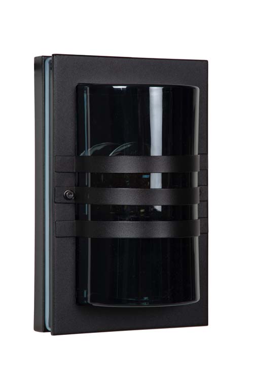 Lucide PRIVAS - Applique murale Extérieur - H24 cm - E27 - IP44 - Noir