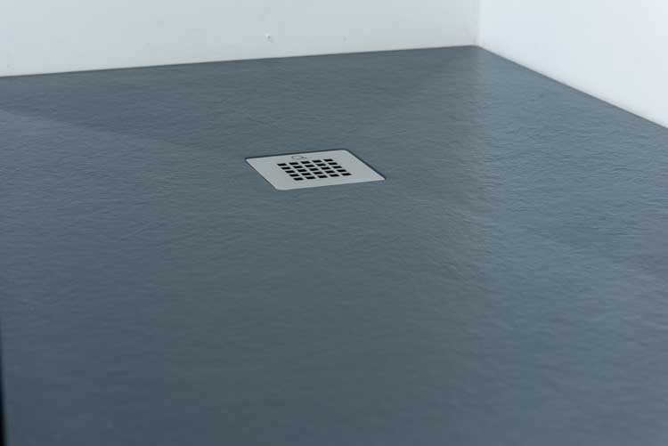 Douchewand Anais grijs glas 117x200cm met stang