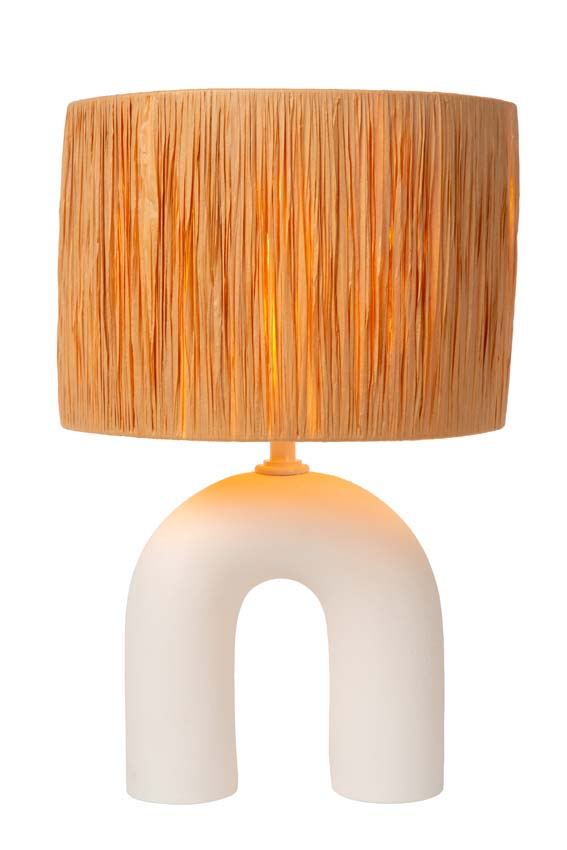 Lampe de table - 1xE27 - Blanc