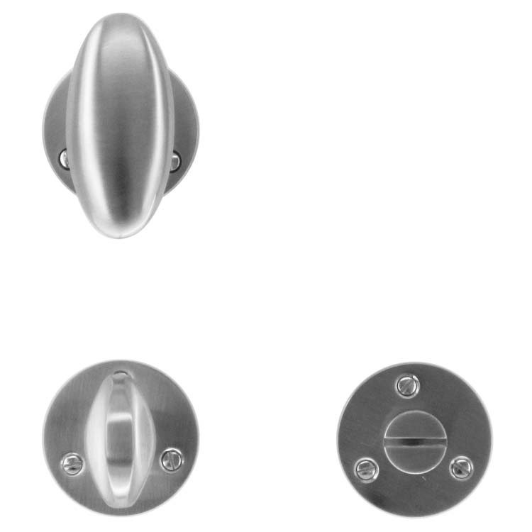 Deurkruk pro lecce oud model inox look met WC-slot