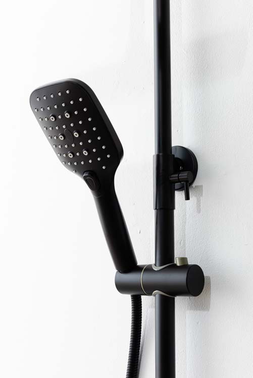 Bad- en doucheset Magali mat zwart