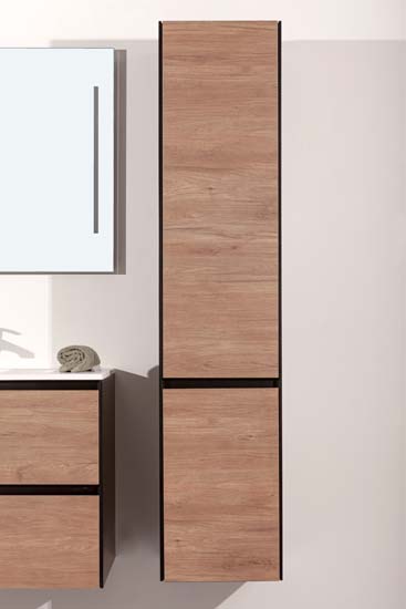 Meuble salle de bain Molly 900mm aspect bois - lavabo mat Meuble salle de bain Molly 900mm aspect bois - lavabo mat