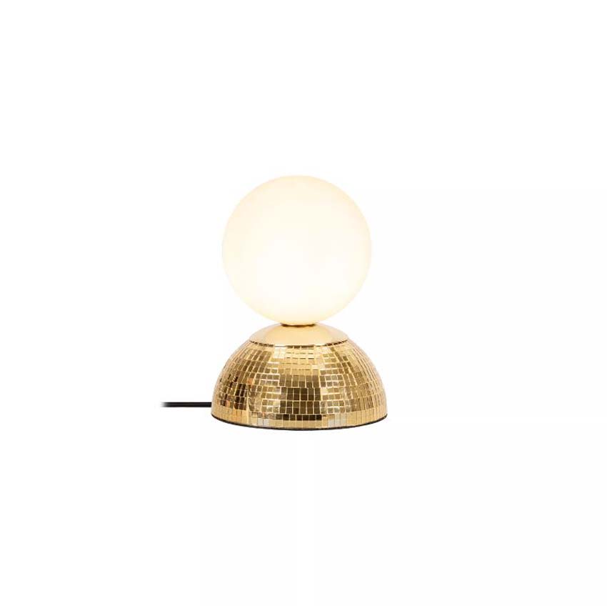 Lucide Essential Glitzer - Lampe de table - Ø14cm - 1xG9 - Or
