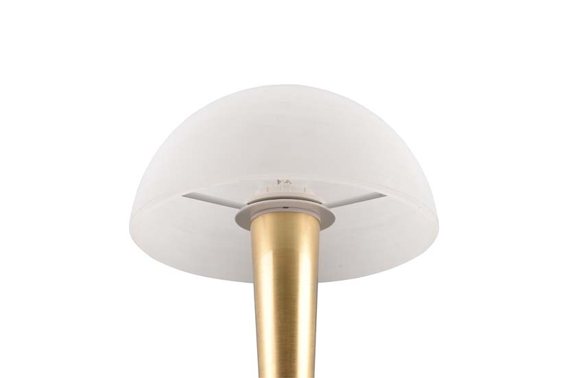 Lampe de table - blanc/or - Ø15x26,5cm - dimmable - LED - 1x5W - 3000K - commande tactile