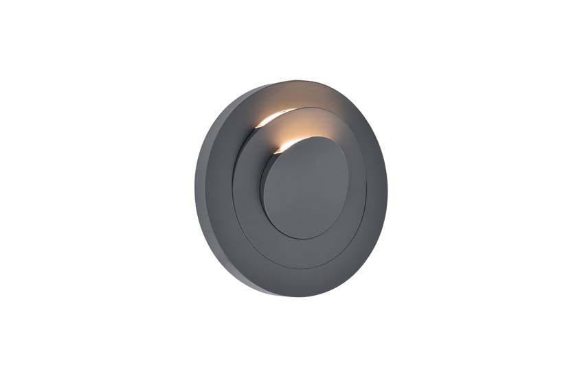 Applique murale d'extérieur Lior - gris - 7.8W - 3000K - IP54