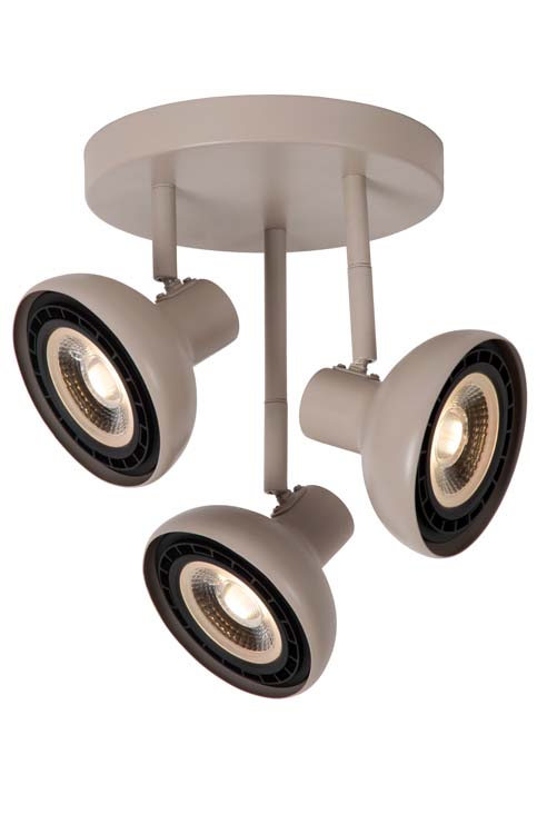 Lucide SENSAS - Plafondspot - Ø 25,8 cm - 3xES111 - Beige