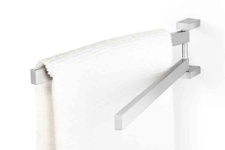 Zack Barre porte-serviettes Linea pivotable B3cm H11.5cm D44.5cm