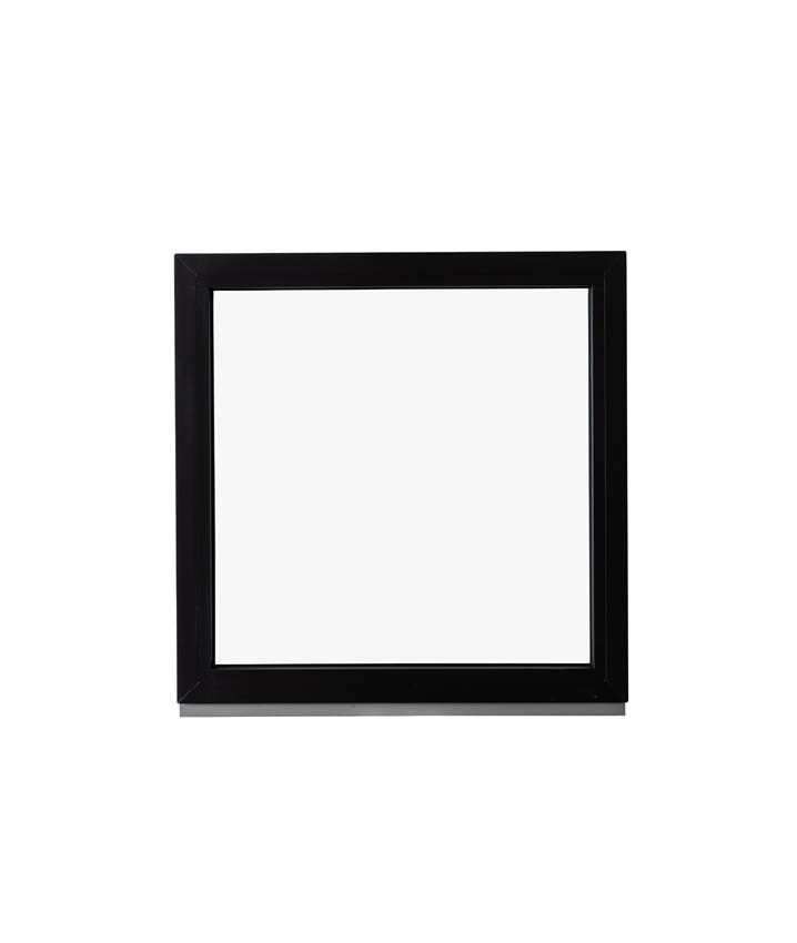 Châssis fixe pvc Deceuninck Elegant Infinity noir/noir B900xH900 mm