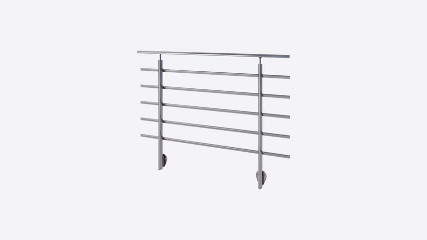 Kit borstwering Talaka titanium 150cm laterale bevestiging