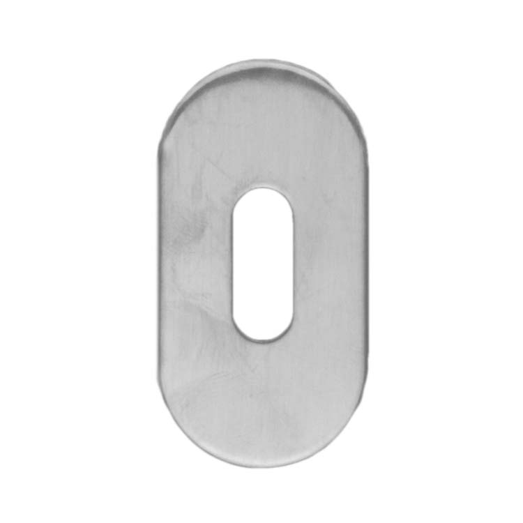 Sleutelplaatje pro ovaalucera inox plus