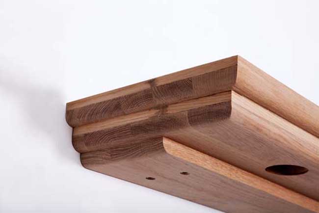 Avant-toit pour armoire de toilette Jane chêne