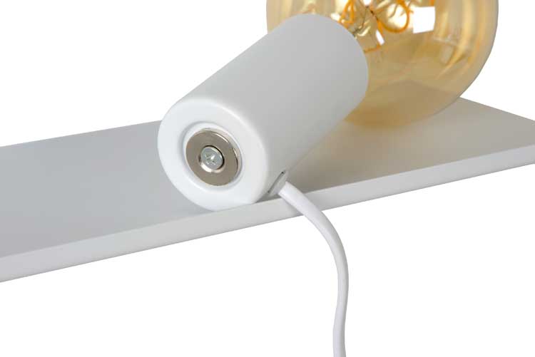 Lucide SEBO - Bedlamp - E27 - Wit