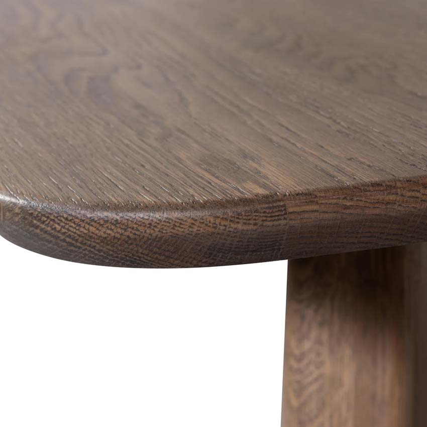 Table Taylor en chêne rectangulaire brune 220x100cm