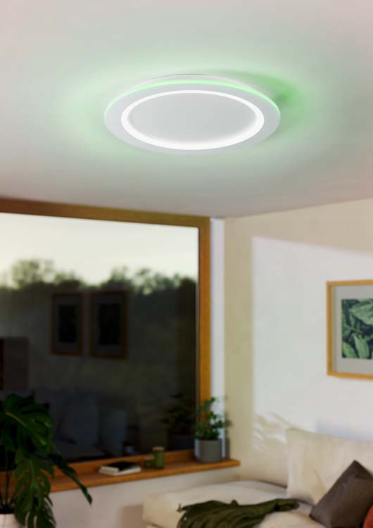 Plafonnier - blanc - Ø59,5cm - dimmable - LED - 1x35W - 2700-6500K + RGB