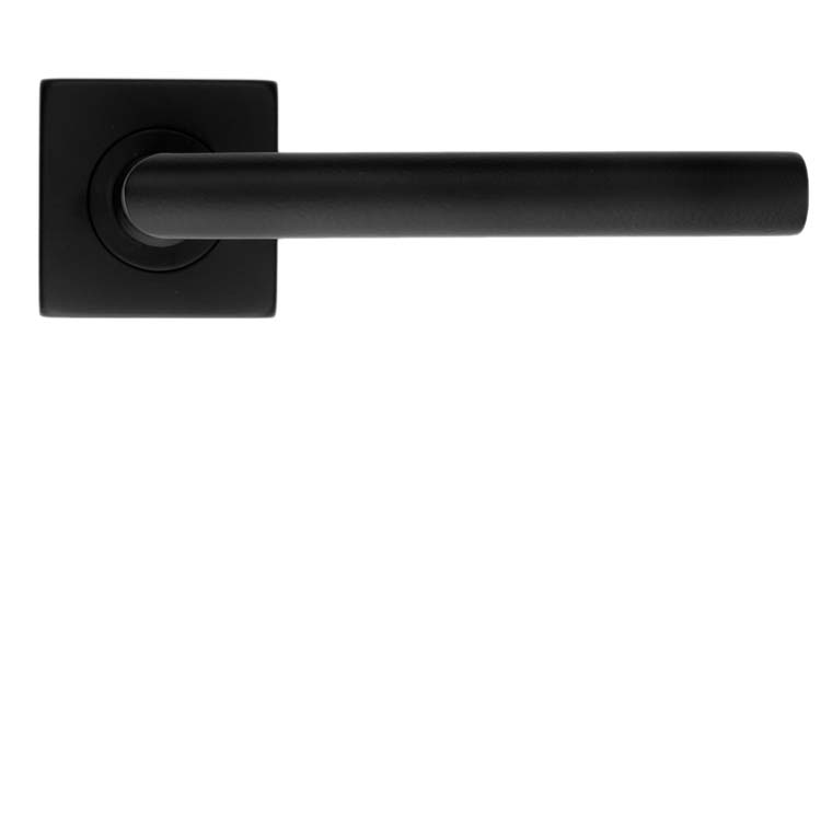Poignée de porte carré belluno 16mm  noir sans rosace