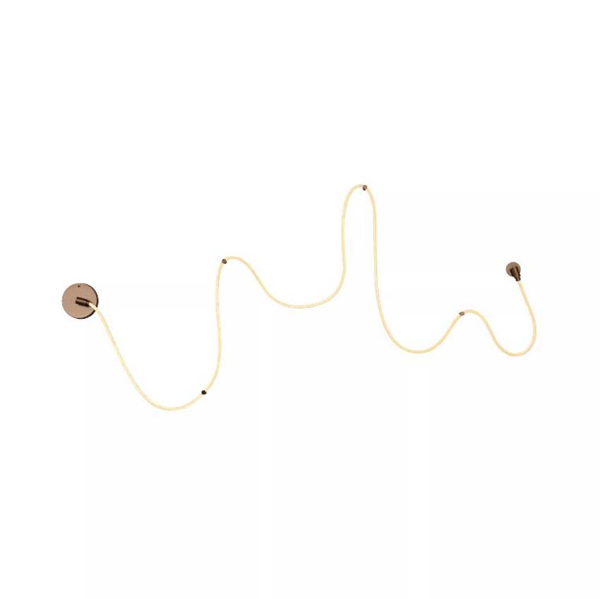 Lucide Vibes Janderin - Wandlamp - LED Dimbaar - CCT - 1x48W 2200K/3300K - Handbewegingssensor - Champagne