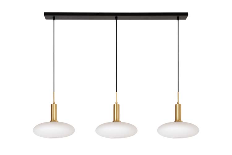 Hanglamp - goud - 126cm - 3xE27 - 40W