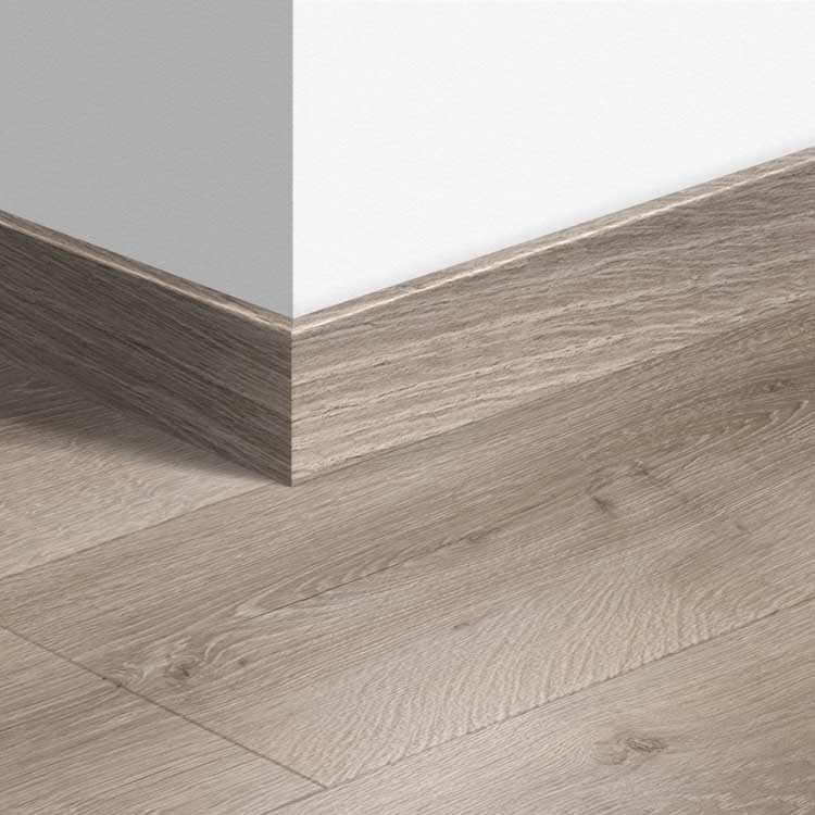 Plinthe parquet Quick-Step 14 x 77 x 2400 mm Chêne Désert gris brossé