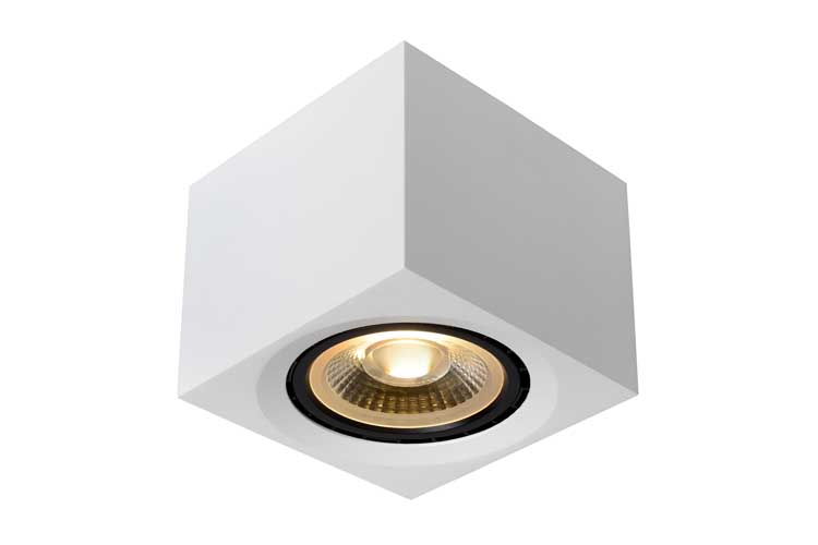 Lucide FEDLER - Spot plafond - LED Dim to warm - GU10 - 1x12W 3000K/2200K - Blanc
