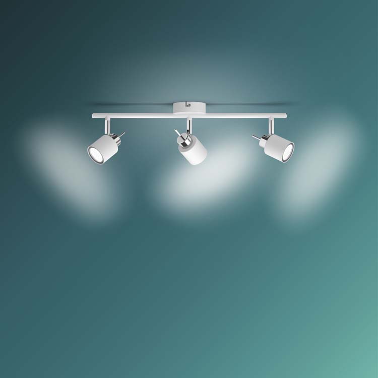 Opbouwspot Wit 2x35W