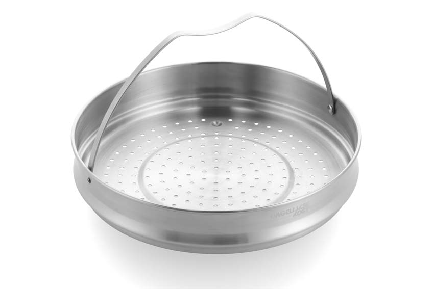 Stoofpan met deksel Dagelijkse Kost Proline PFAS-vrij zilver Ø26cm stoominzet