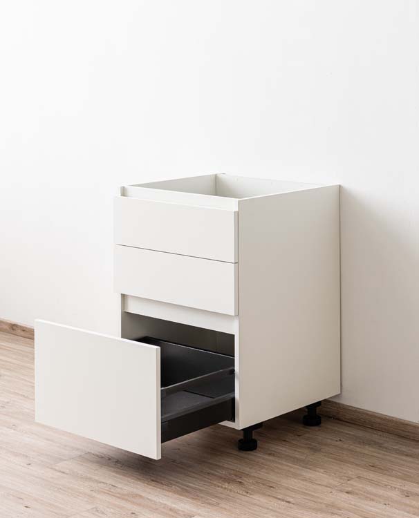 Keukenkast Plenti onderkast met 3 lades wit 60x78cm