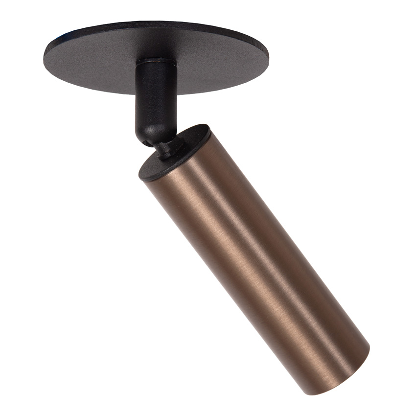Lucide Essential Keoni - Spot de plafond - Ø8cm - LED - 1xG9 - Café