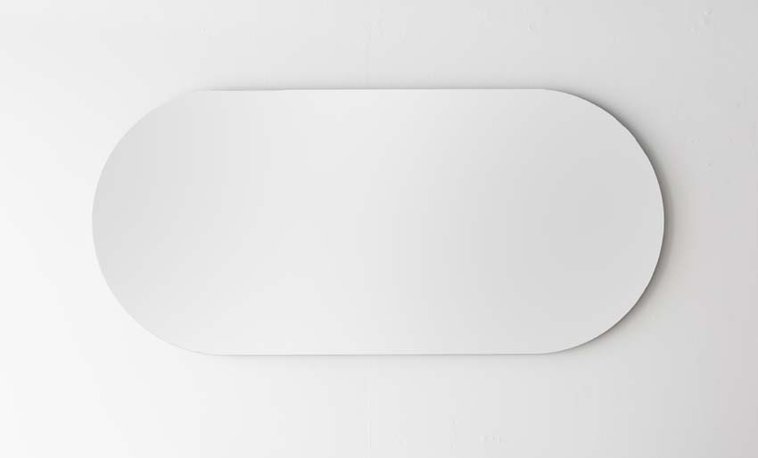 Miroir Floris ovale LED + anti-buée 140x65cm
