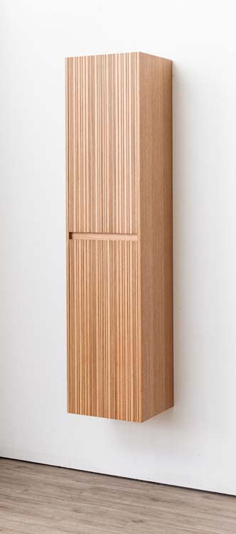 Kolomkast Warren afrormosia hangend 170x40x35cm