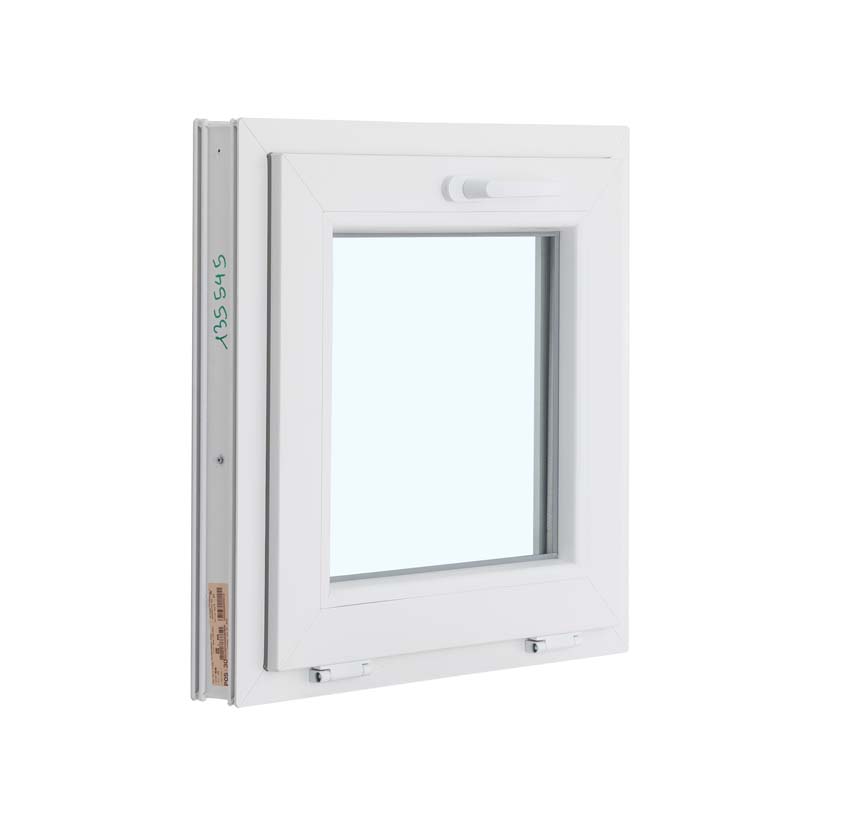 Châssis battant pvc blanc budget B600XH600 mm Châssis battant pvc blanc budget B600XH600 mm