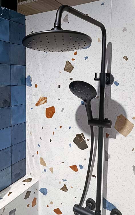 Doucheset Stallion thermostatisch zwart