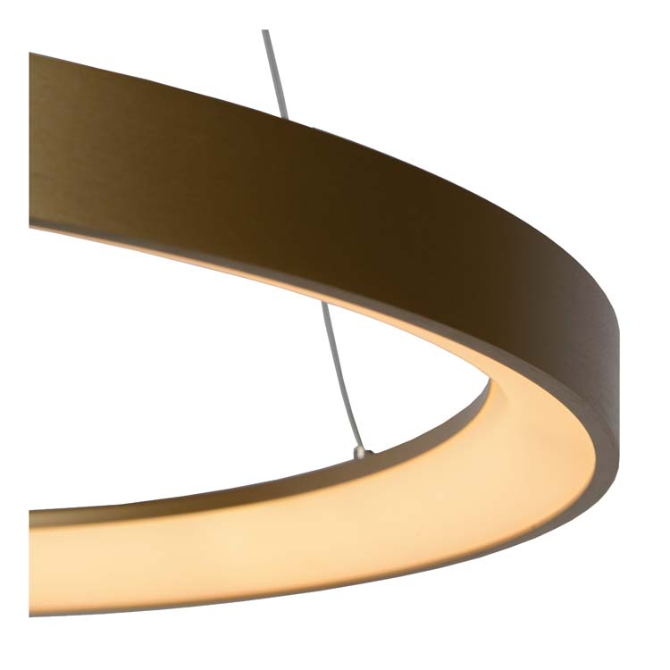 Hanglamp - Ø 58 cm - LED Dimb. - 1x50W 2700K - Mat Goud / Messing