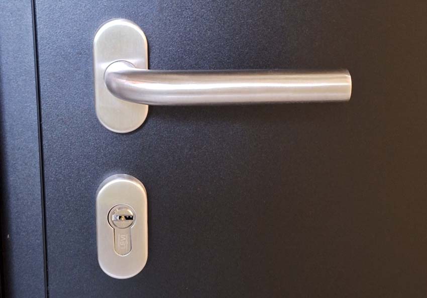 Porte extérieure alu Evora anthracite D sur mesure