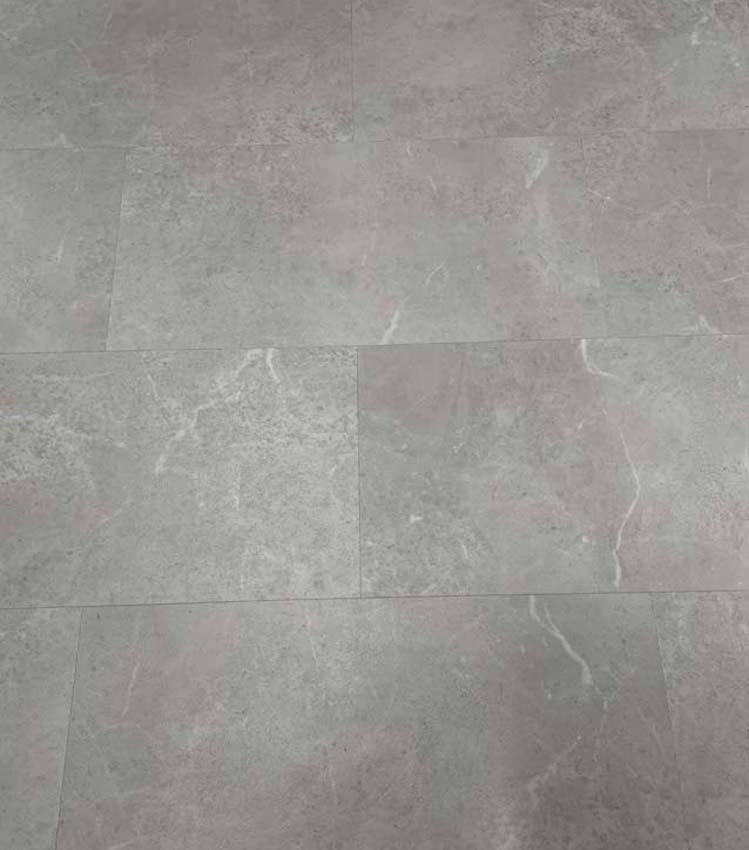 Vinyl vloer tegel 5mm grijs cow 61x30,5cm met ondervloer