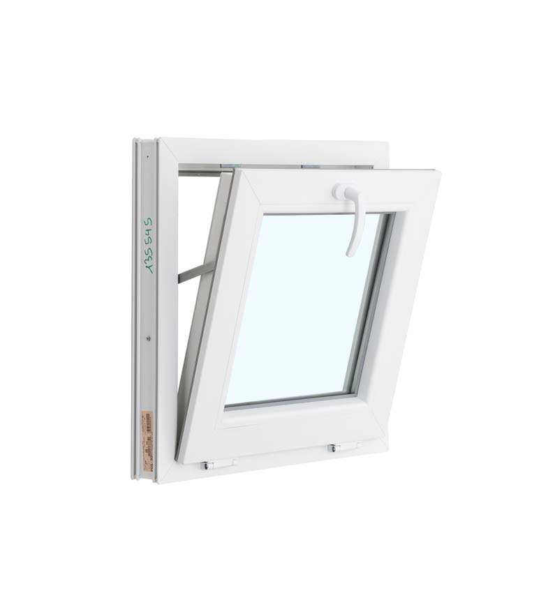 Châssis battant pvc blanc budget B600XH600 mm Châssis battant pvc blanc budget B600XH600 mm