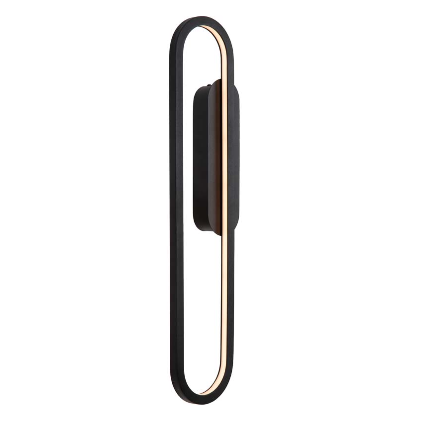 Lucide THELMA - Wandlamp - LED Dimb. - 1x24W 2700K - Zwart