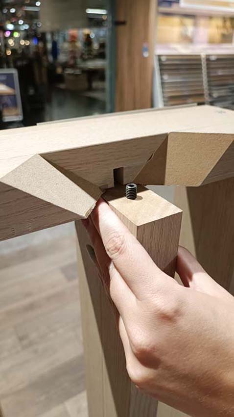 Top- of bodemprofiel roomdivider Line up Divide licht eik 192,5cm