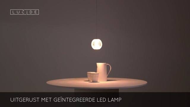 Lucide CINTRA - Hanglamp - Ø 14 cm - LED - 1x5,7W 2700K - Transparant Lucide CINTRA - Hanglamp - Ø 14 cm - LED - 1x5,7W 2700K - Transparant